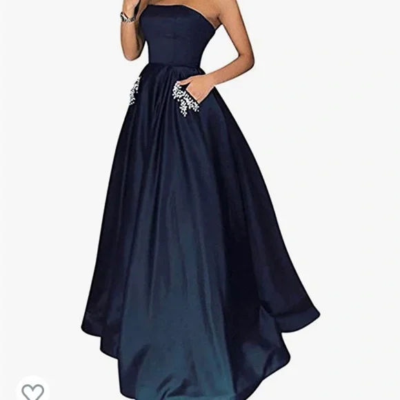 Blondie Nites | Dresses | Blondie Nites Navy Prom Dress | Poshmark